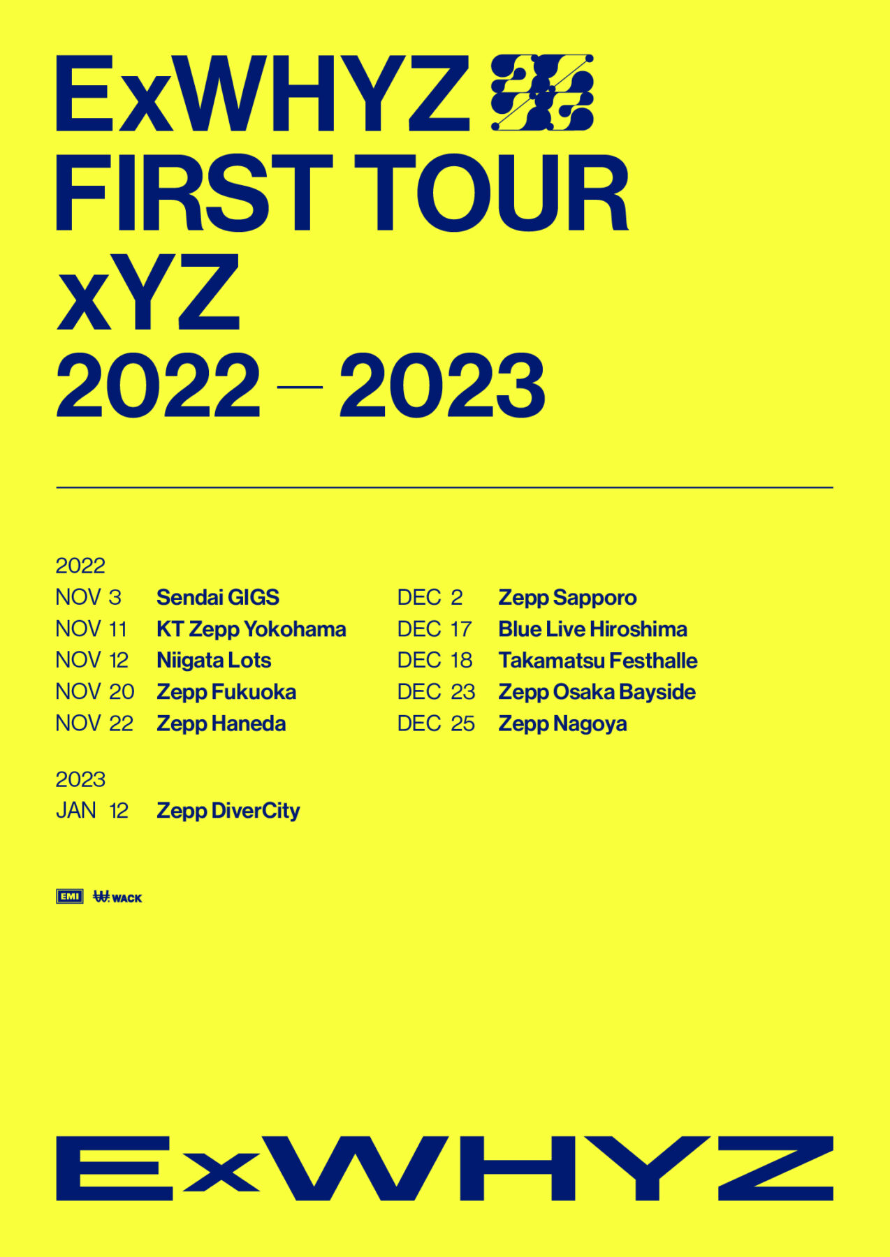 ExWHYZ First Tour xYZ