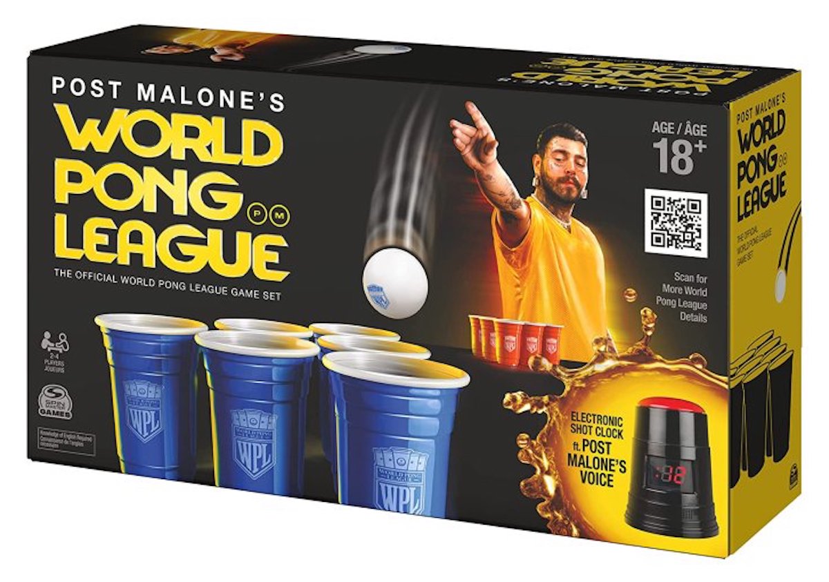 ポスト・マローンが世界で人気の飲み会ゲーム「ビアポン」セットを発売｜Spinmaster Games