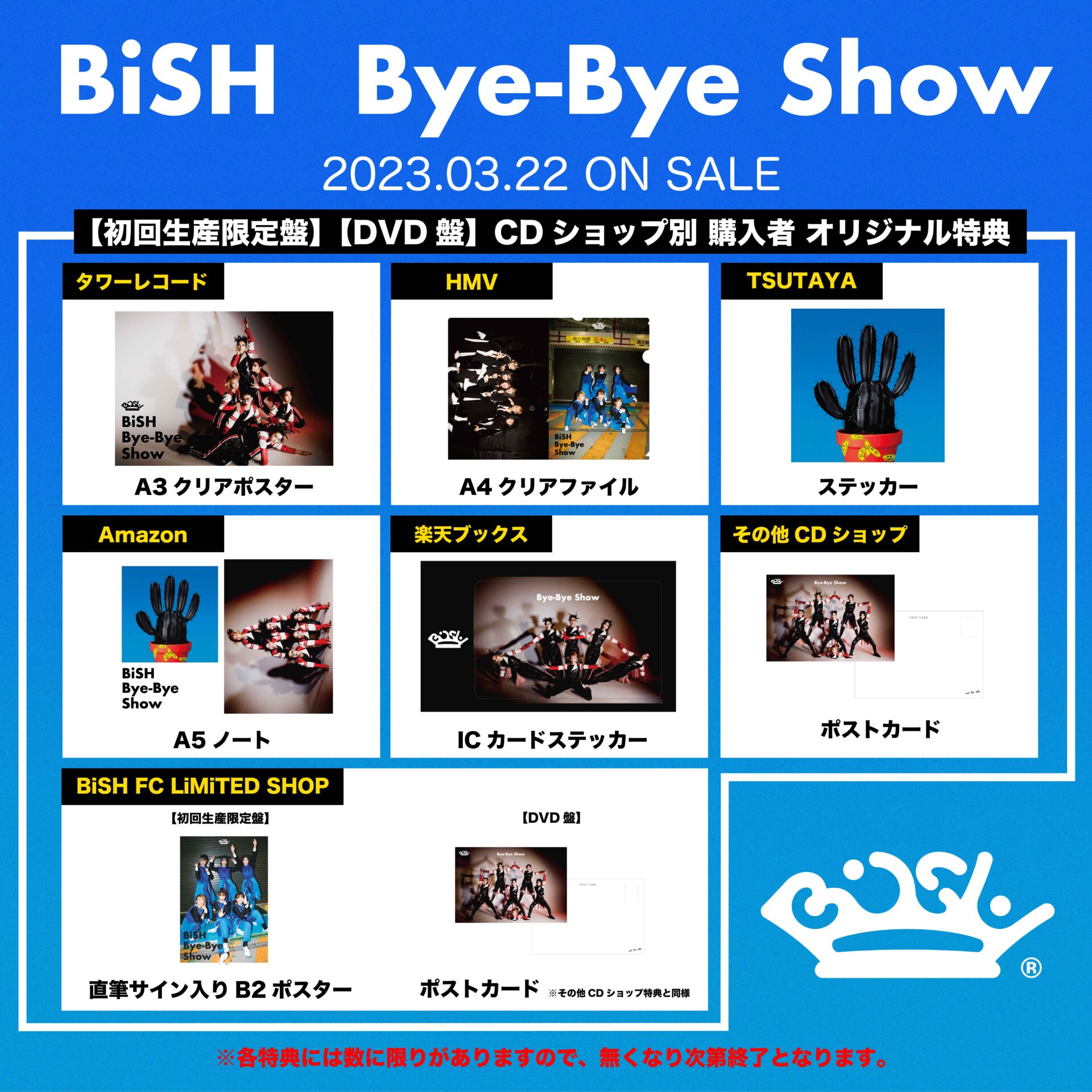 5☆好評 BiSH Bye-Bye Show 初回生産限定盤 tutukon.com