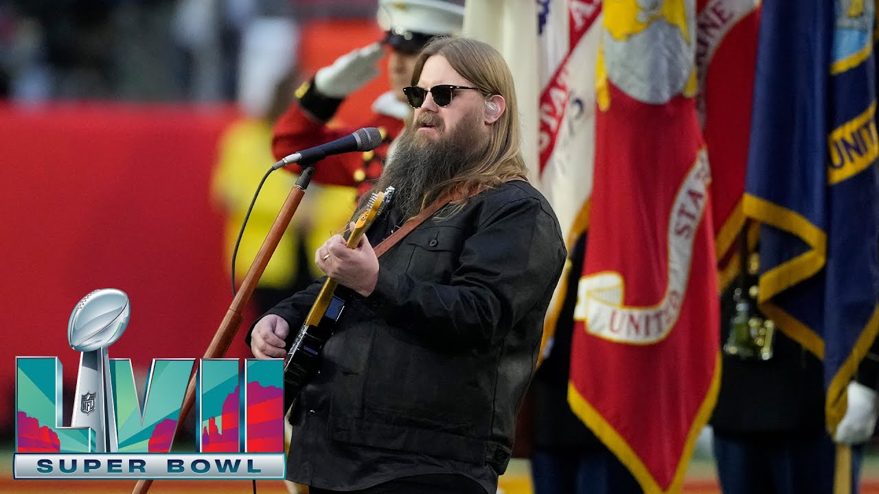 クリス・ステイプルトンがスーパーボウルで国歌を斉唱、イーグルスのコーチが感涙｜Chris Stapleton Sings the National Anthem at Super Bowl LVII