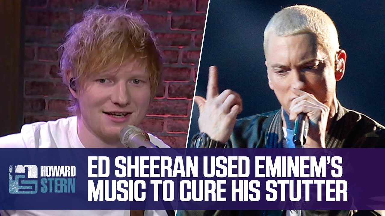 エド・シーランがエミネムのラップを練習したおかげで吃音が治ったと明かす｜The Howard Stern Show