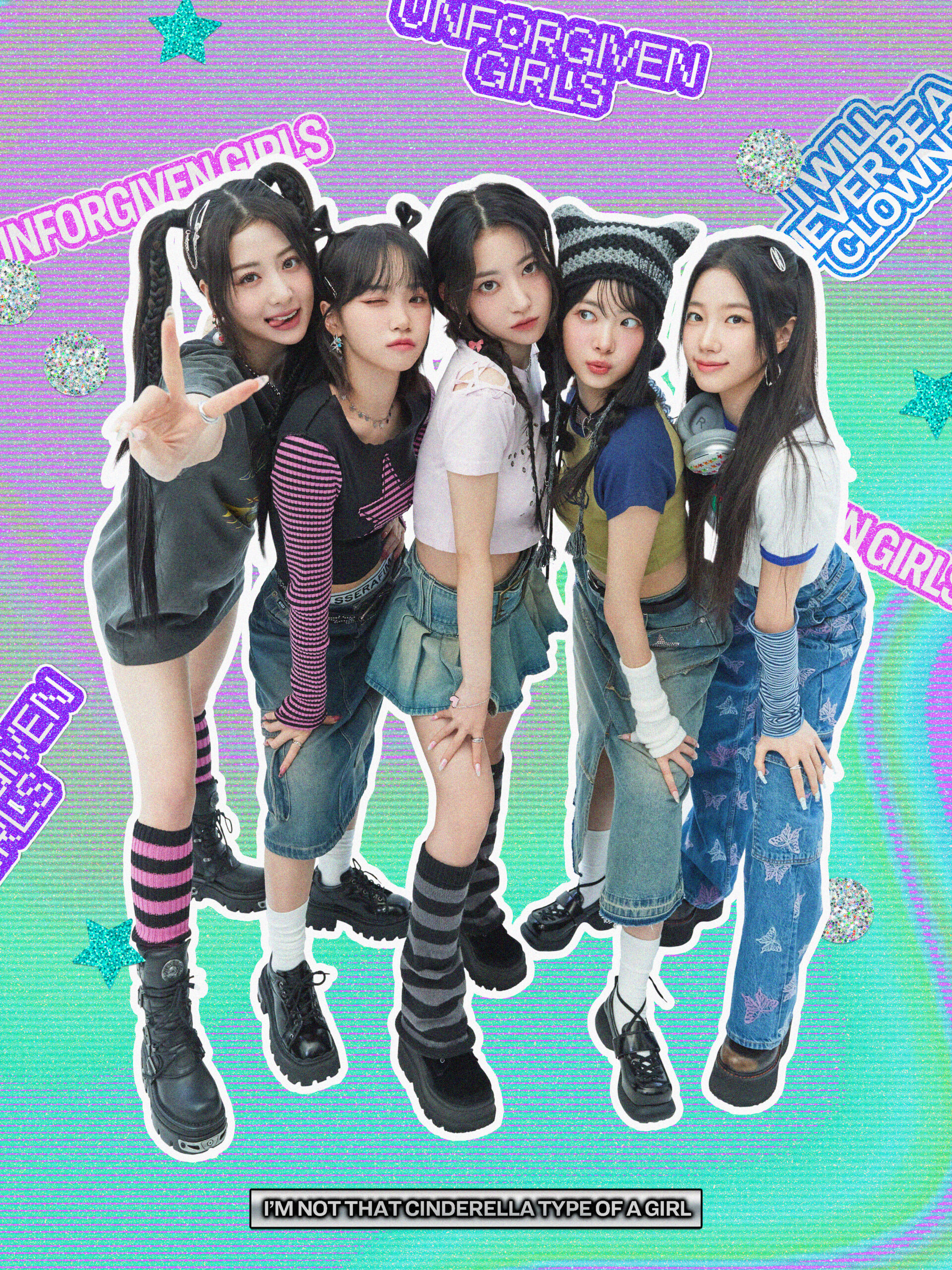 LE SSERAFIMが2000年代のギャルスタイルに、日本2ndシングル新コンセプトフォト公開｜LE SSERAFIM (P)&(C) SOURCE MUSIC