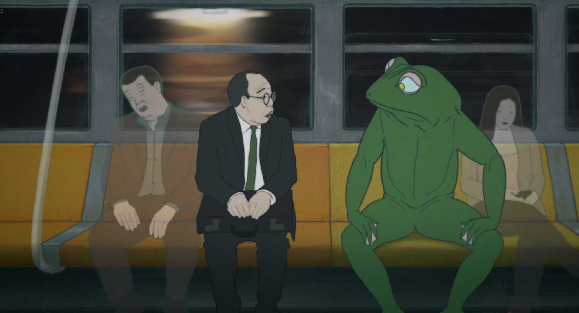 村上春樹作品が初のアニメ映画に　2011年の東京が舞台の『めくらやなぎと眠る女』来年初夏公開｜© 2022 Cinéma Defacto – Miyu Prodcutions – Doghouse Films – 9402-9238 Québec inc. (micro_scope – Prodcutions l’unité centrale) – An Origianl Pictures – Studio Ma – Arte France Cinéma – Auvergne-Rhône-Alpes Cinéma