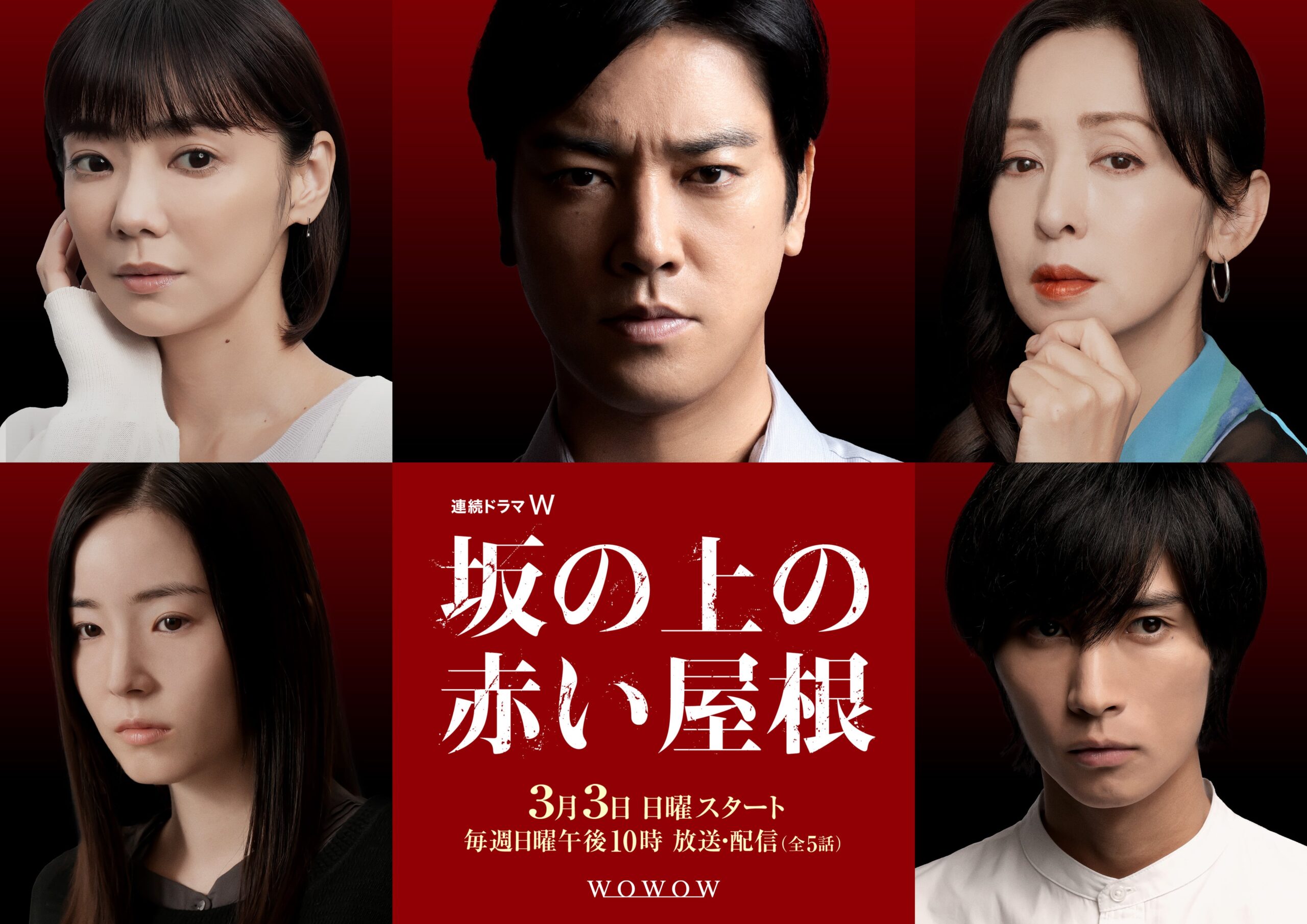 桐谷健太主演、真梨幸子原作のダークミステリー『坂の上の赤い屋根』WOWOWで連続ドラマ化|