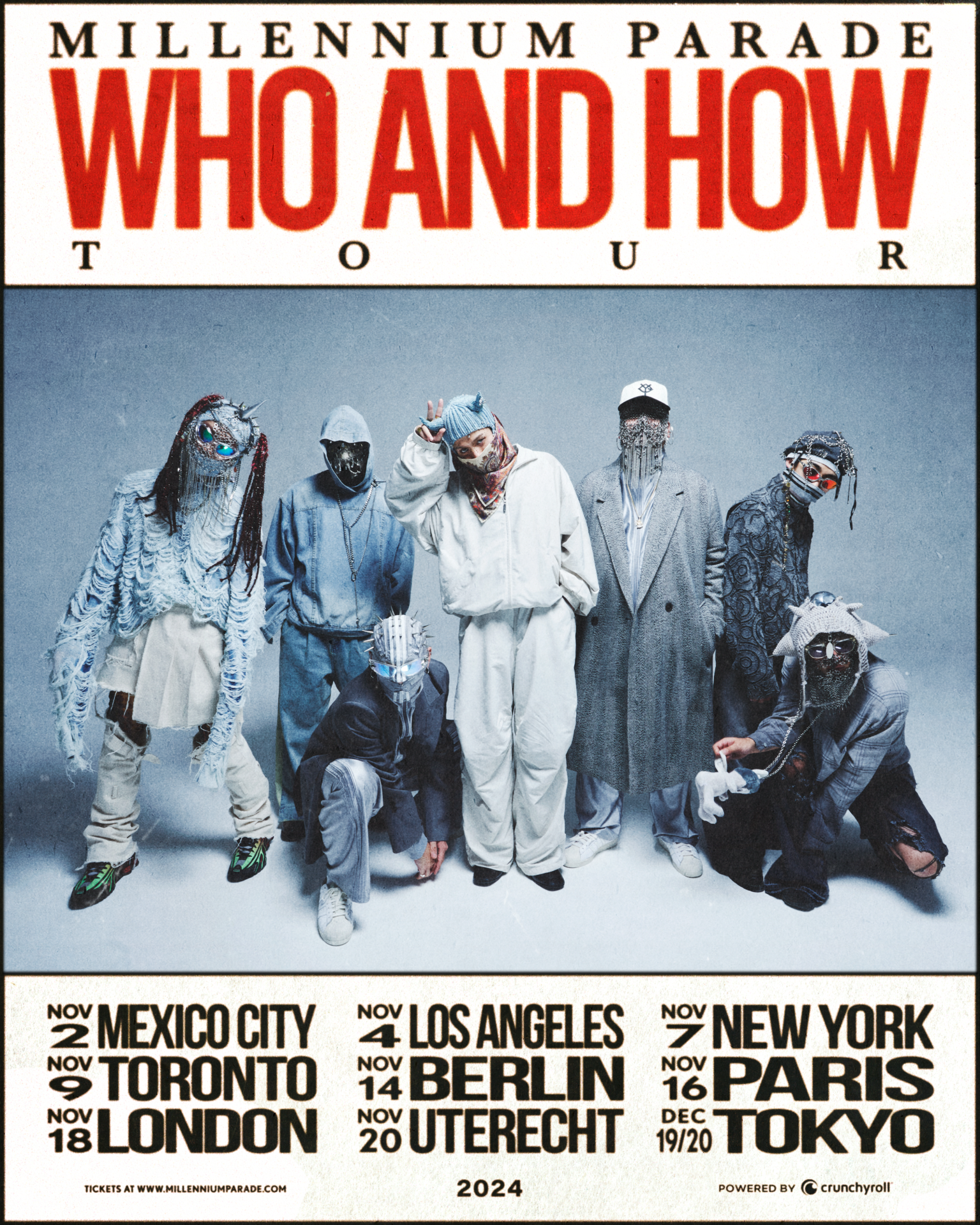 MILLENNIUM PARADE「WHO AND HOW TOUR 2024」海外公演