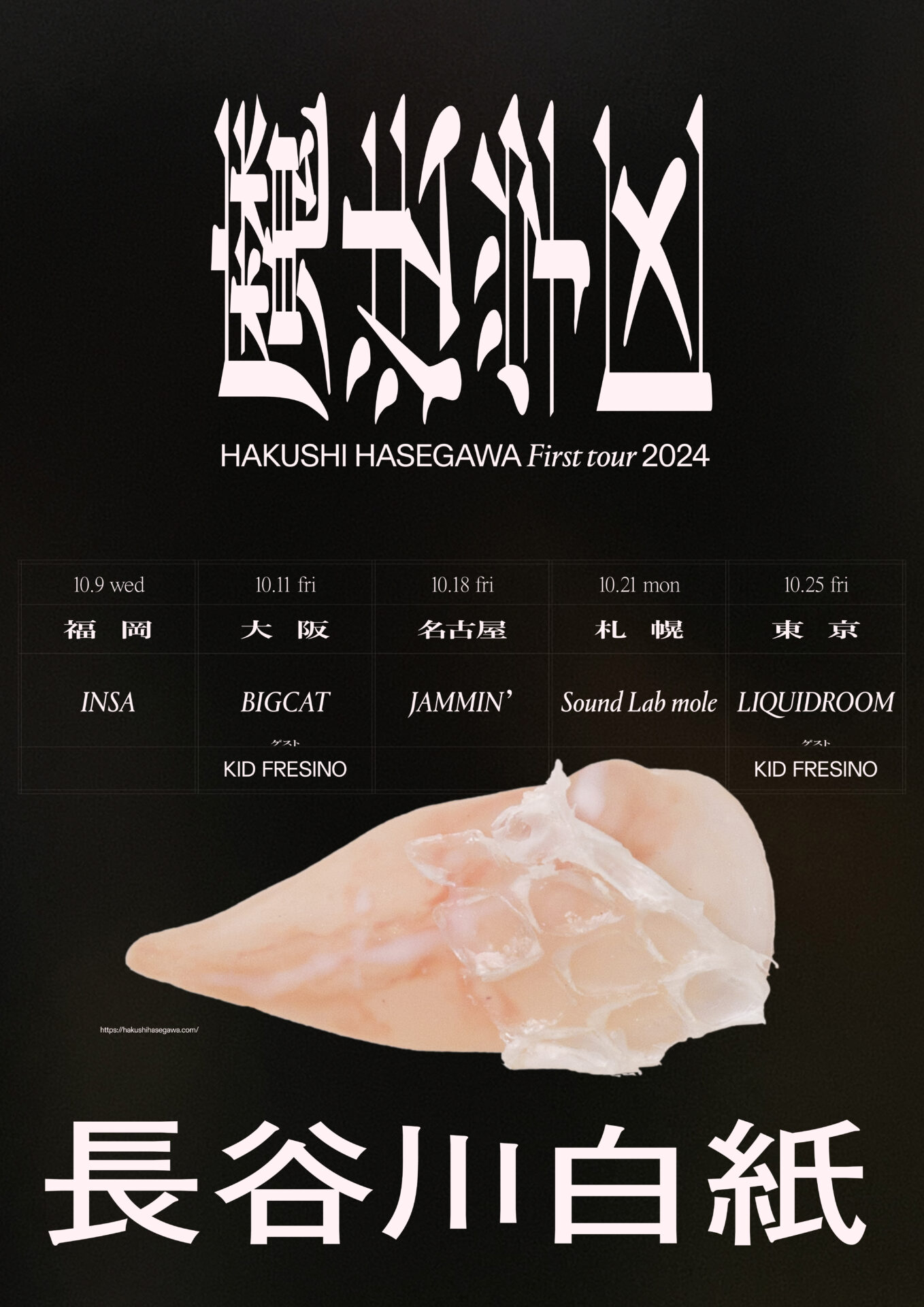 長谷川白紙「HAKUSHI HASEGAWA First tour 2024 魔法学区」