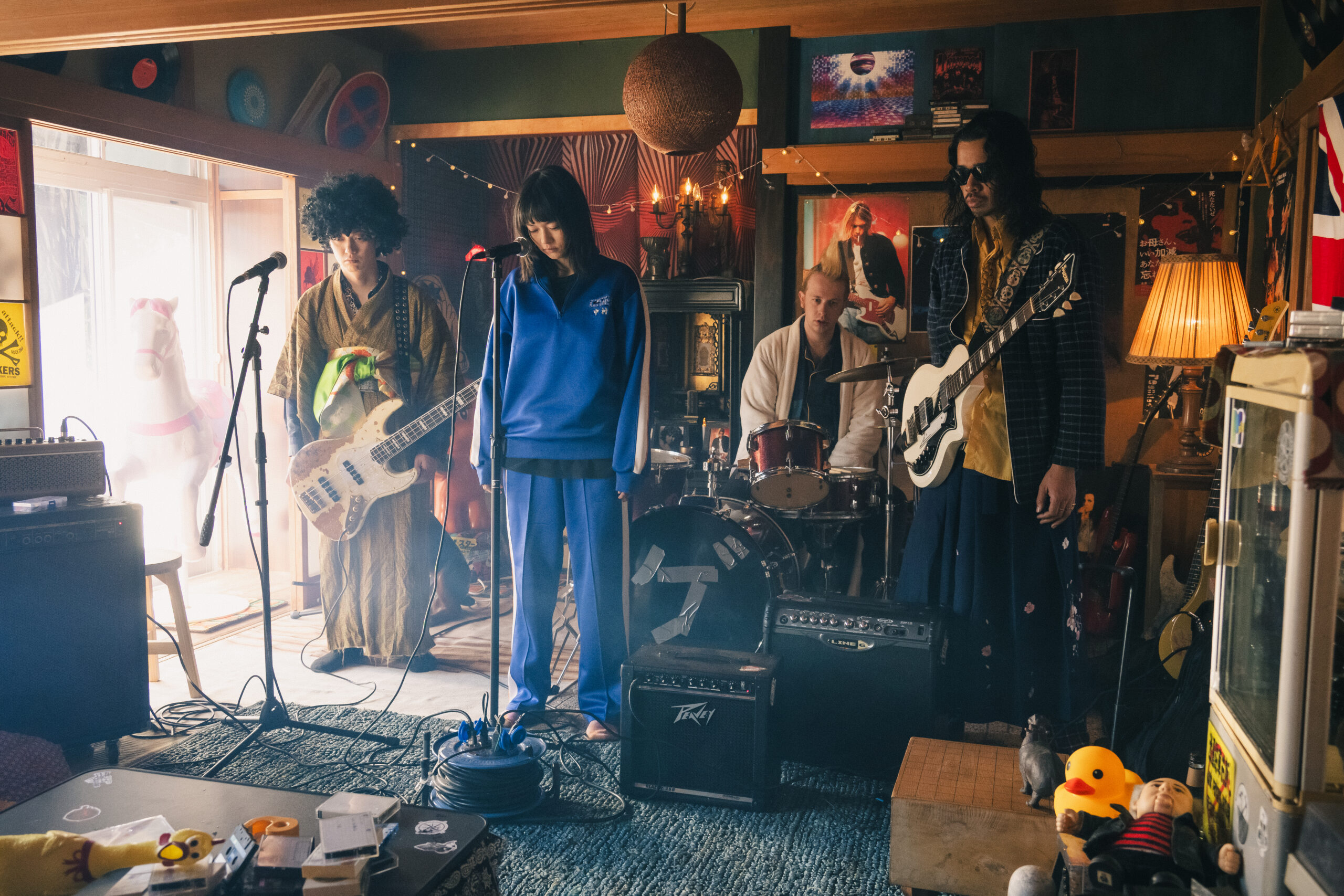夏子主演映画『ザ・ゲスイドウズ』劇中バンドのデビューが決定、全3曲入りEPを2月28日配信｜©︎2024「ザ・ゲスイドウズ」製作委員会