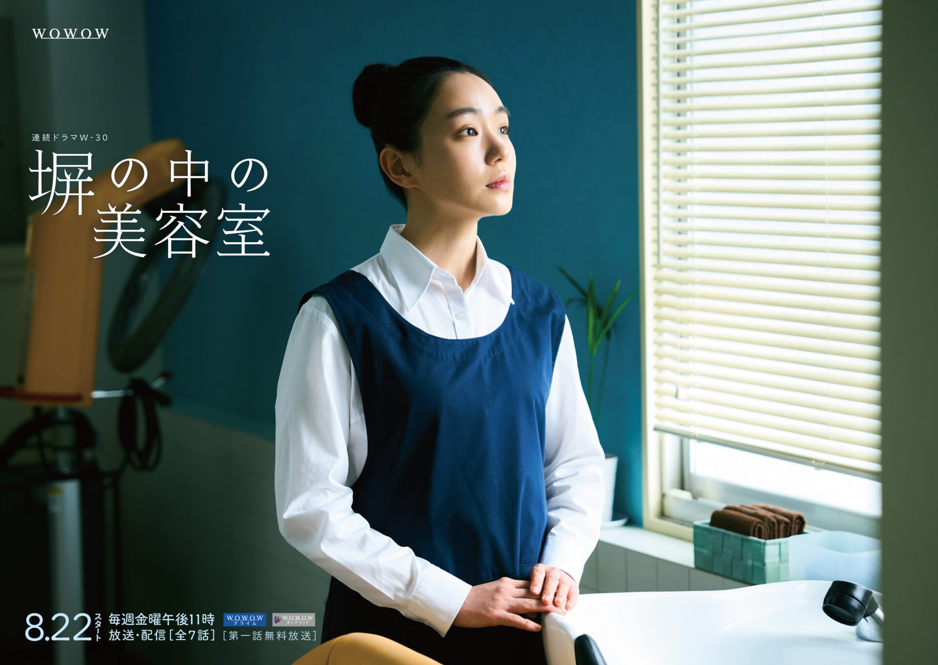 連続ドラマW-３０『塀の中の美容室』ポスタービジュアル
