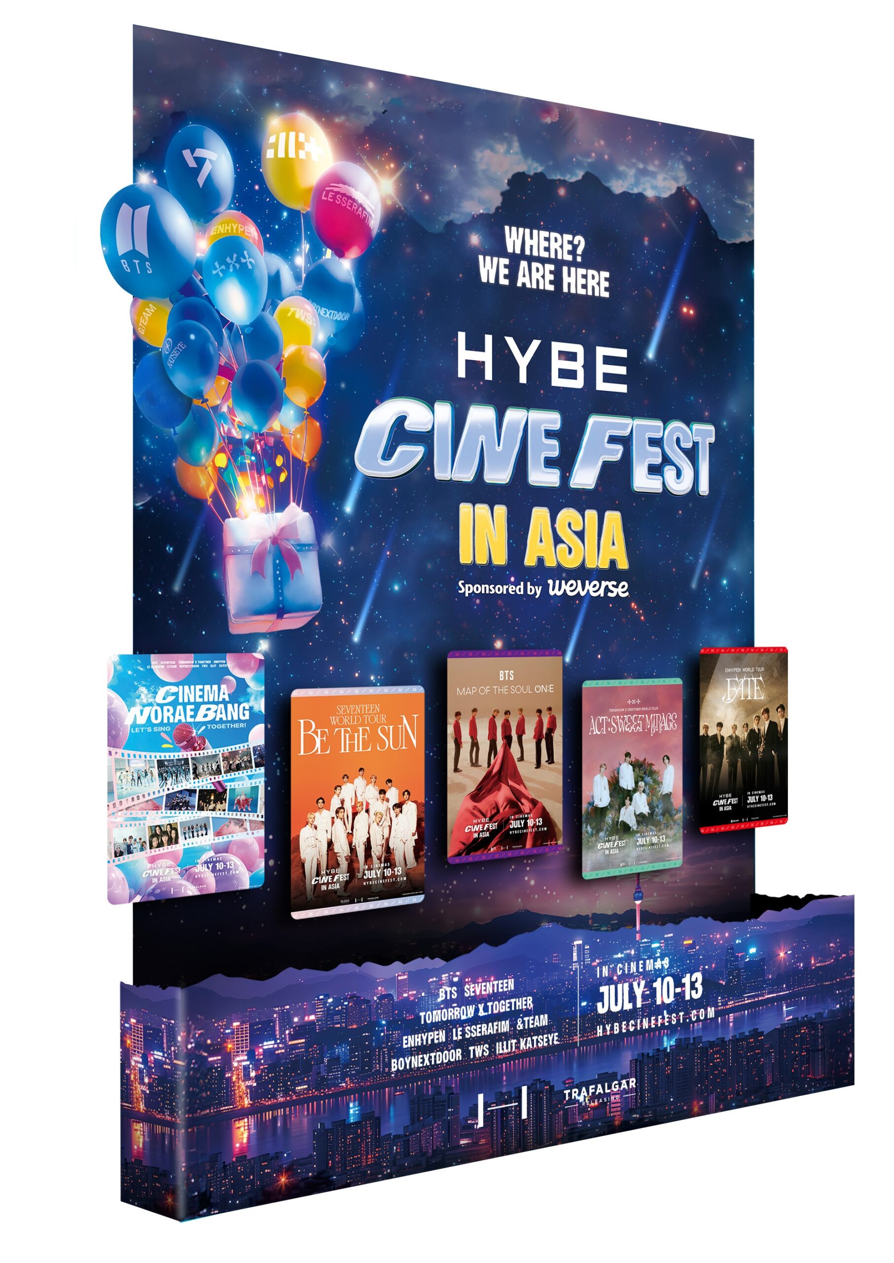 『HYBE CINE FEST IN ASIA』日本版予告解禁、BTSやSEVENTEENらの上映5作品を紹介｜