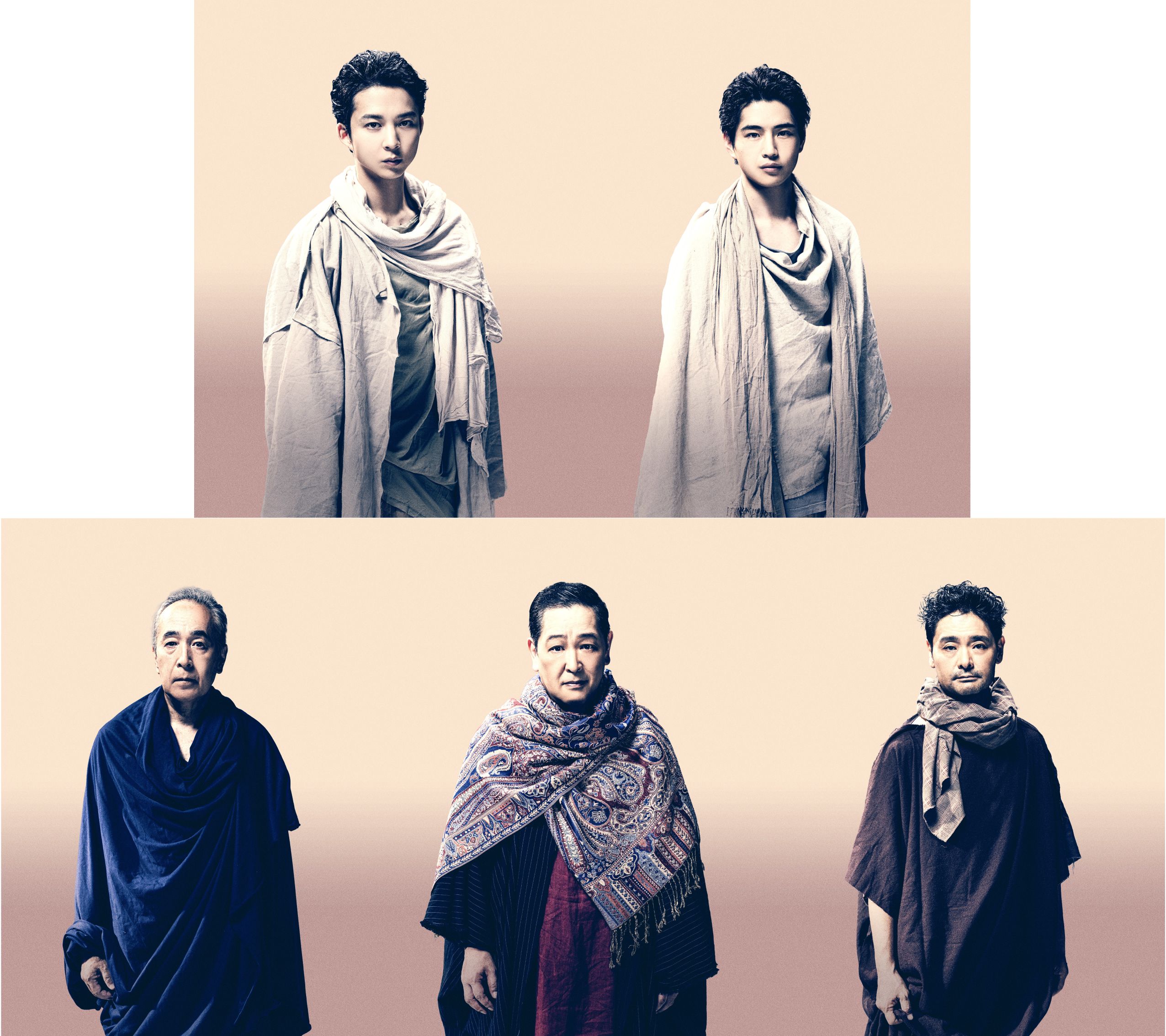 草彅剛主演×白井晃演出舞台『シッダールタ』壮大なテーマに挑む全キャストのビジュアル解禁｜舞台『シッダールタ』キャストビジュアル