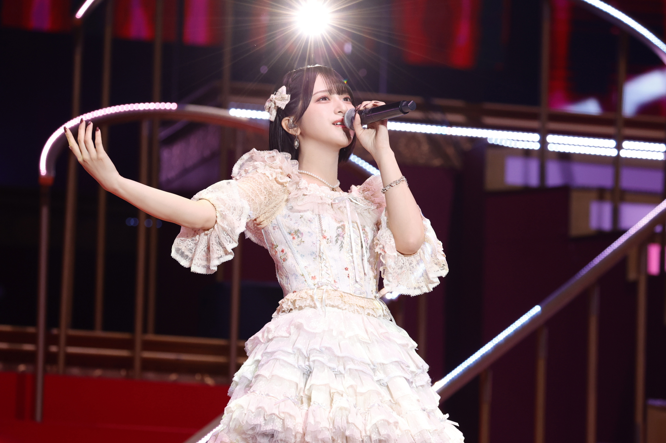 ＝LOVE初のスタジアムライブ開催決定、8周年ツアーファイナルとして来年4月に2days｜佐々木舞香（「＝LOVE 8th ANNIVERSARY PREMIUM TOUR」愛知県・IGアリーナ公演より）