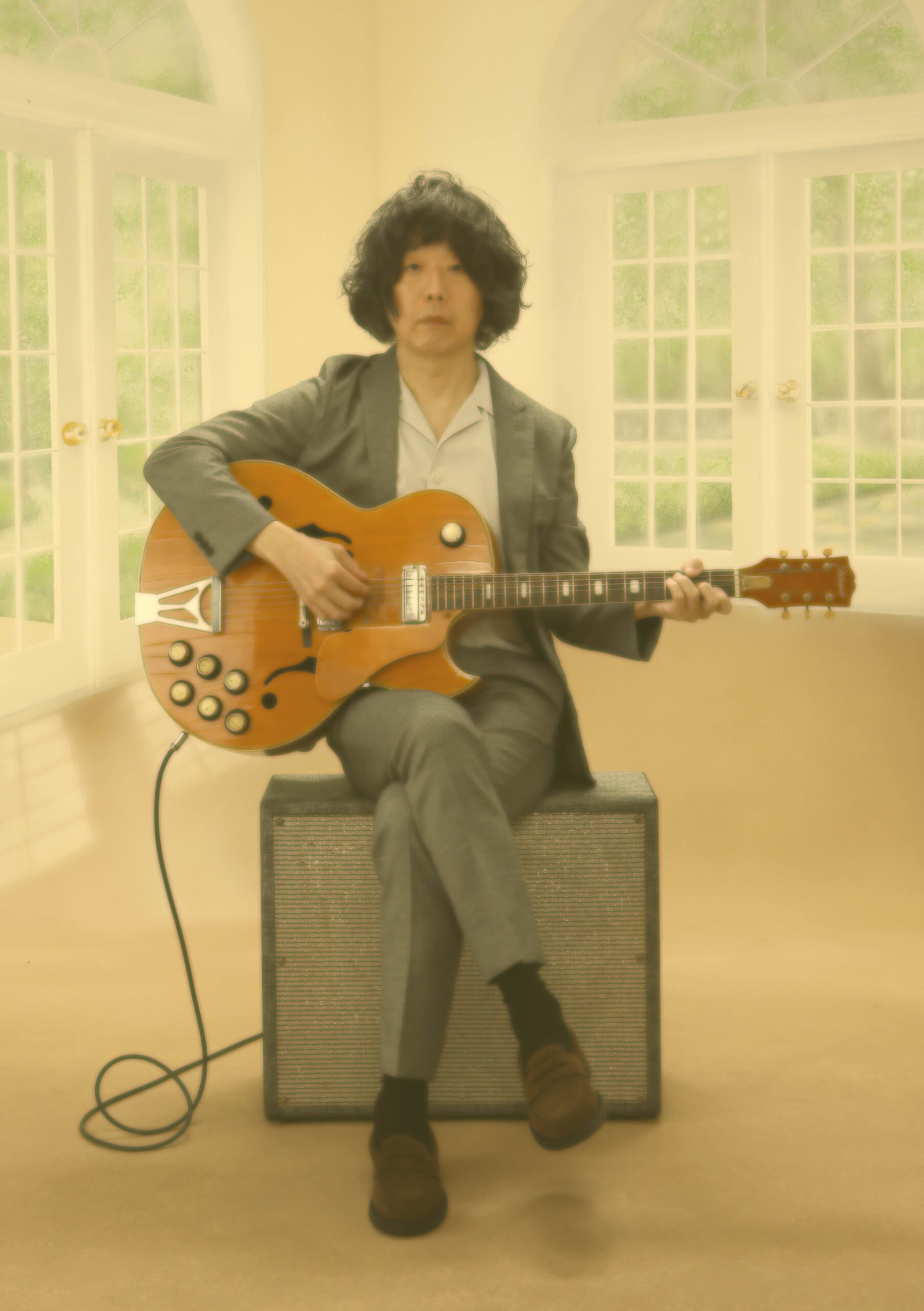 坂本慎太郎の3年半ぶり新アルバム『ヤッホー』1月23日発売決定、アートワークも自ら手掛ける｜坂本慎太郎『あなたの場所はありますか？』ジャケット