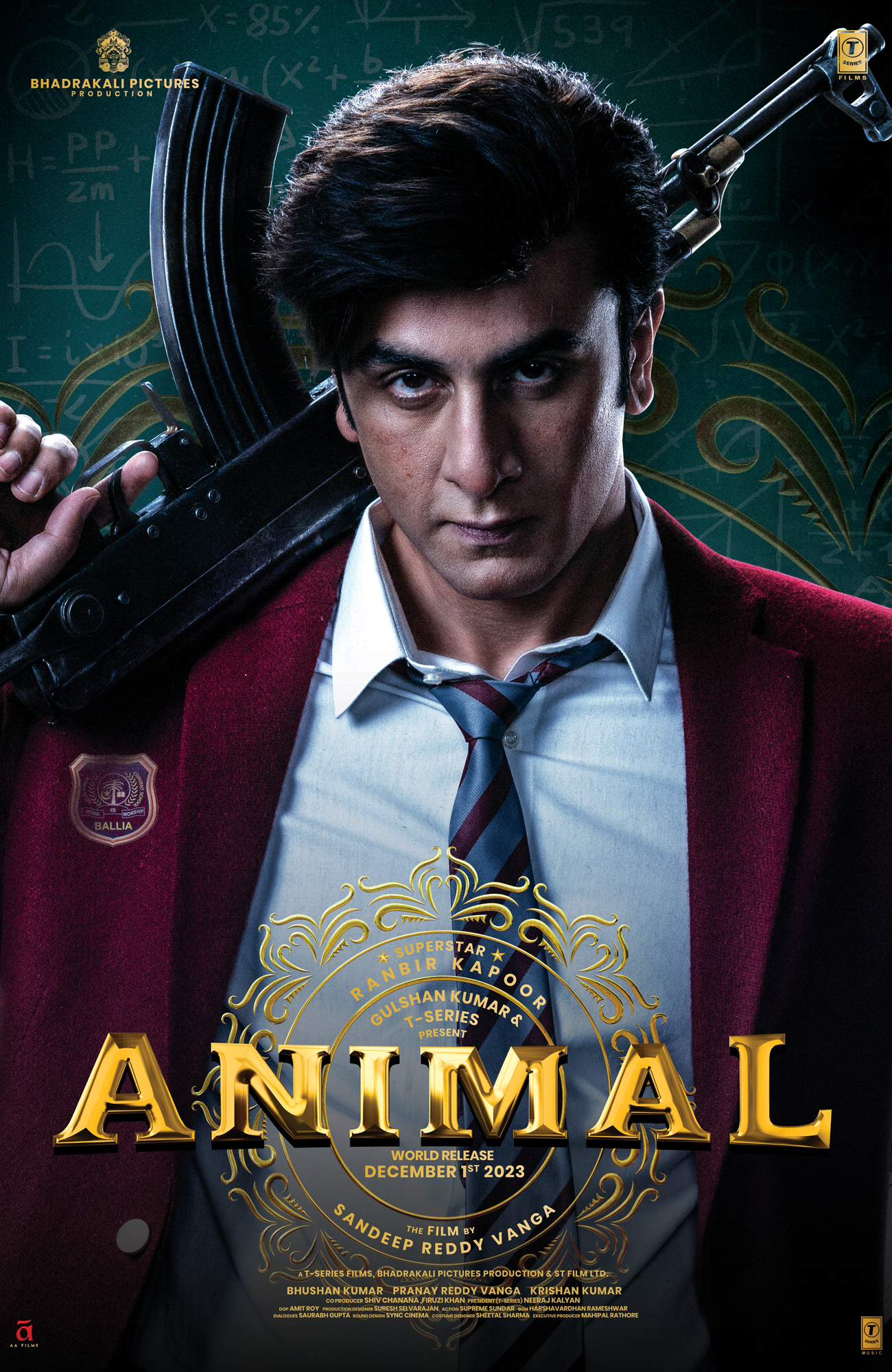 世界興収150億超えインド映画『ANIMAL』本予告解禁、父の愛に飢えた男が銃と斧を振り回す｜© SUPER CASSETTES INDUSTRIES PRIVATE LIMITED & BHADRAKALI PICTURES PRODUCTION 2023