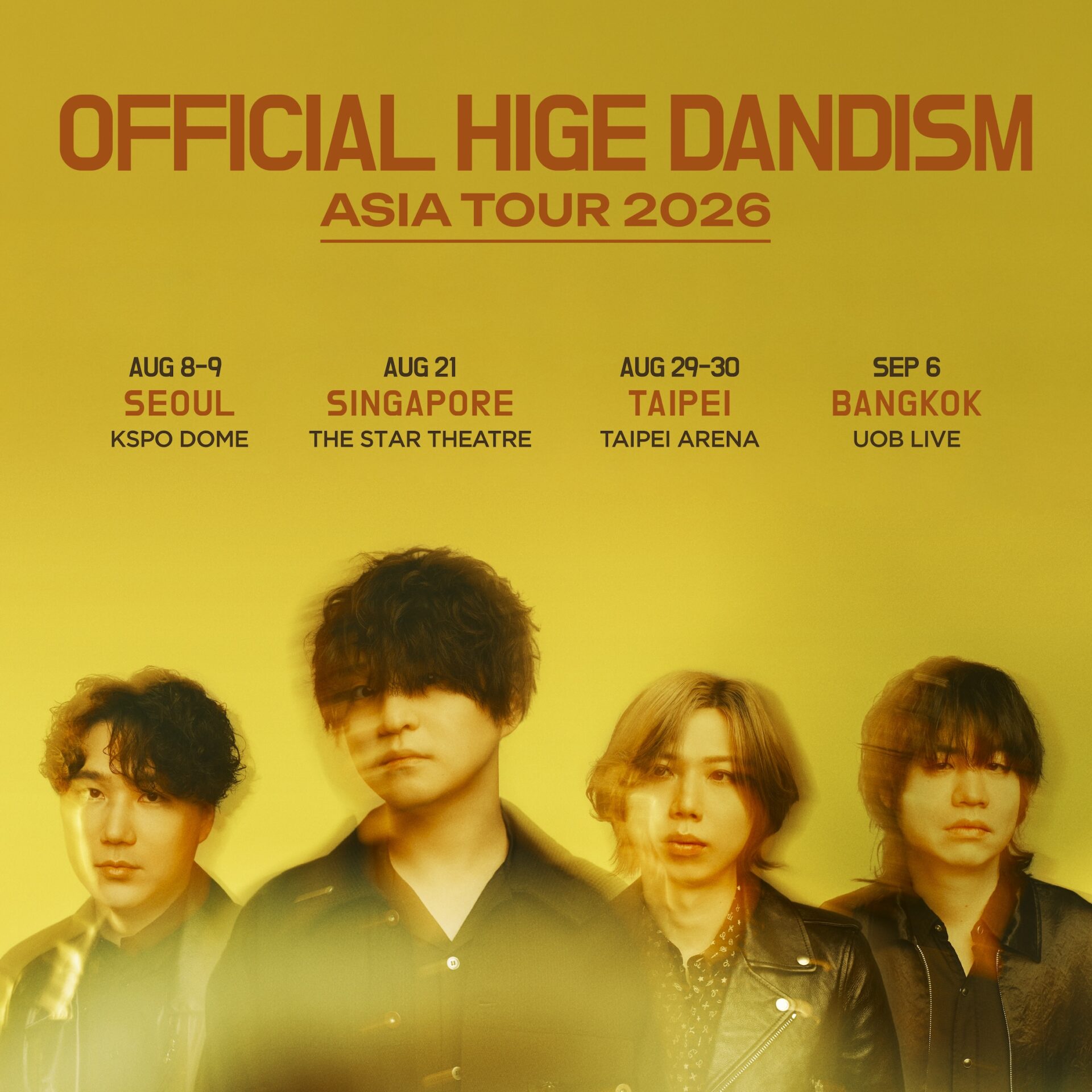 OFFICIAL HIGE DANDISM ASIA TOUR 2026