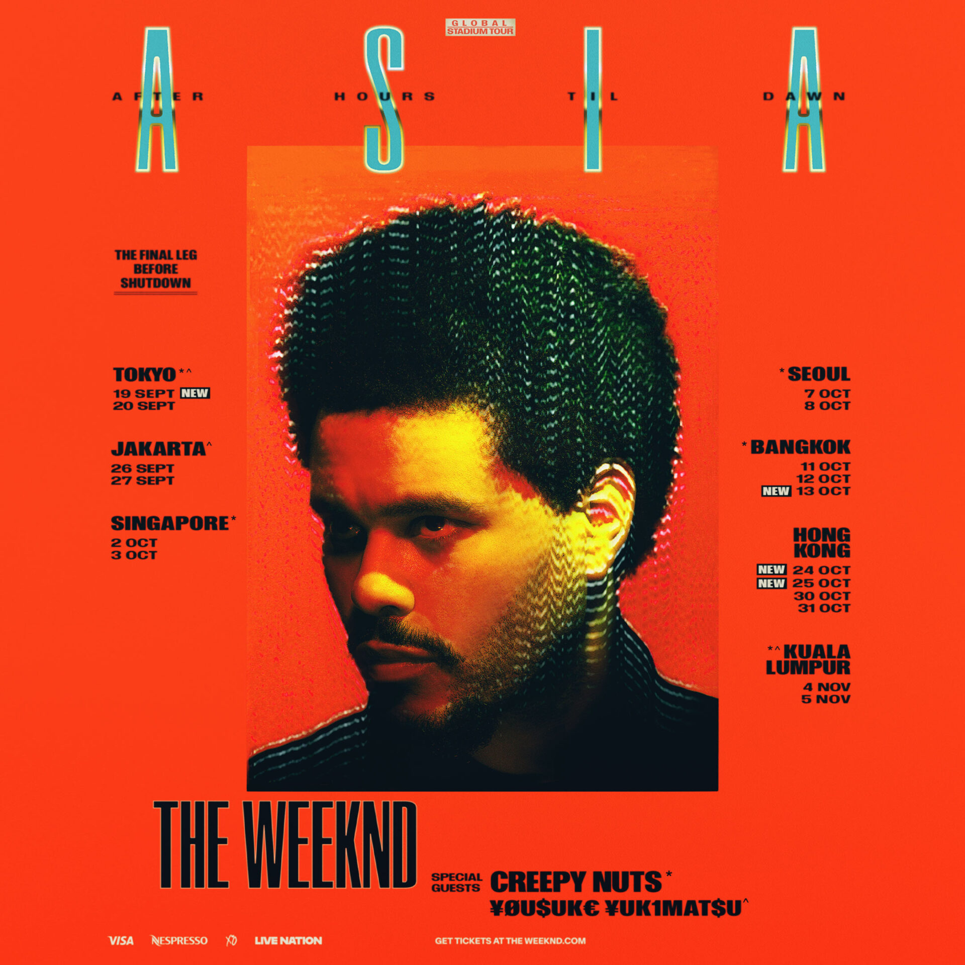 ザ・ウィークエンド「The Weeknd: After Hours Til Dawn Tour THE FINAL LEG / LIVE IN ASIA」