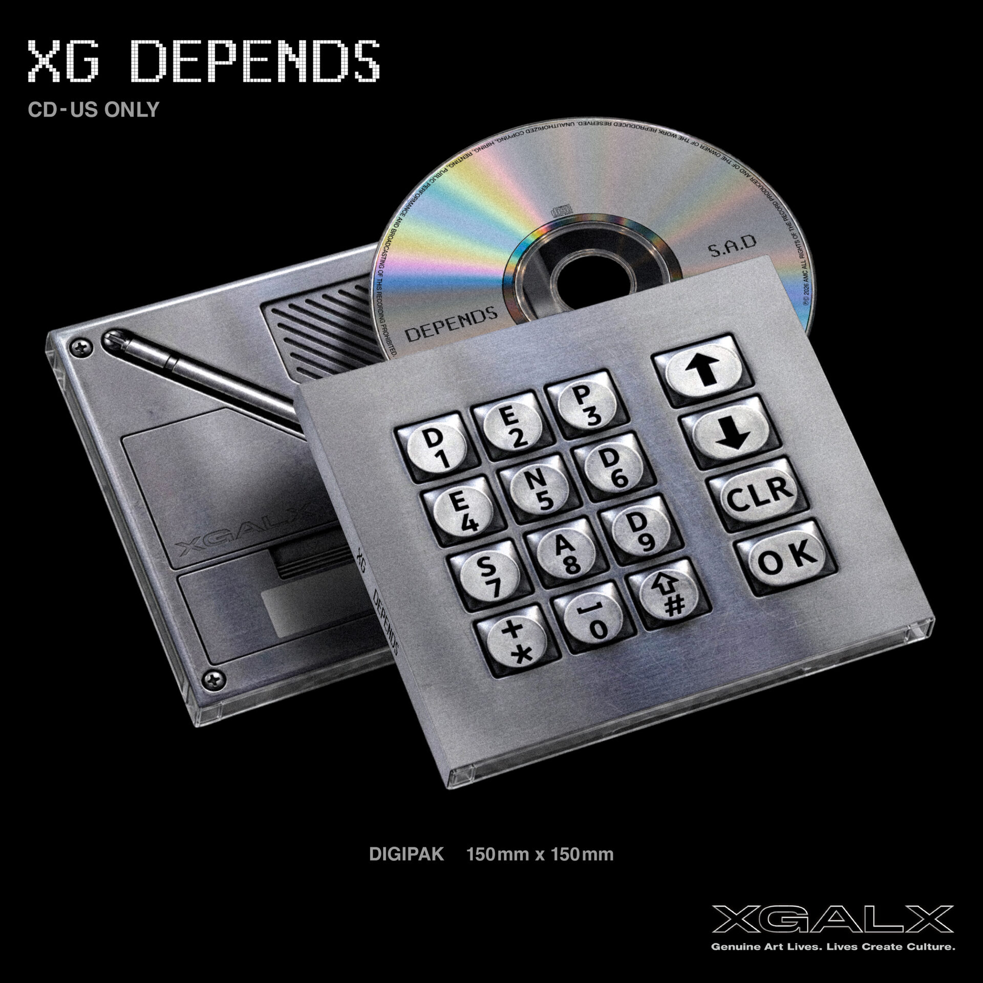 XG US限定CDシングル『DEPENDS』